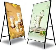 led restaurant menu board LED Light Box Billboard, Foldable Display Stand, Floor Standing Poster Stand, Led Single Sided Illuminated Poster Stand Display Board