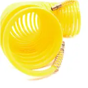 25ft 1/4" Recoil Air Hose Re Coil Spring Ends Pneumatic Compressor Tools 200PSI