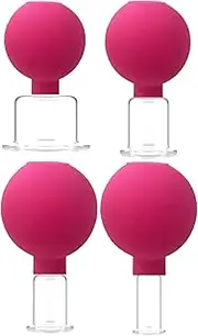 4 Pcs Massage Cupping Skin Lifting Tool Vacuum Cupping Anti Cellulite Suction Cup Rubber Massage Body Cups for Face Facial