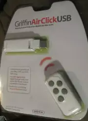 NEW Griffin AirClick USB wireless Itunes remote control with USB extension cable
