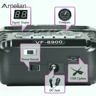 Arnelian Findsat VF-8900D 衛星探測器信號計內置 4000mAh 電池高清 2.4" LCD 信