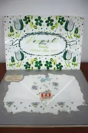 Vintage 1950s Pepperell Red Label Novelty Pillow Case Set No 375