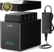 5 Bay Hard Drive Enclosure USB 3.0 SATA Tool-Free Case w/ Fan Support up to 80TB
