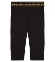 [Balmain Kids] Balmain Kids Baby logo wool-blend leggings M 12 black