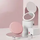 Round LED Makeup Mirror Mini Blackhead Magnifying Mirror Home Travel