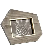 Ashley Childers for Global Views Brass Frame Grey Stone Photo Frame
