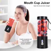 Portable Juice Blender Juicer Cup USB Rechargeble Smoothie Mixer Fruit Machine