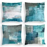 Throw Pillow Covers 20x20 Set of 4 Decorative 20" x 20" (Pack of 4) Teal