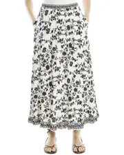 Max Studio A-Line Midi Skirt