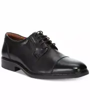 Johnston & Murphy Tillman Waterproof Cap-Toe Oxfords Black Size 8 M