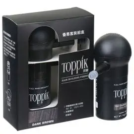TOPPIK頂豐優惠套裝組合: 頂豐增髮纖維12g裝一罐與專屬噴頭一個