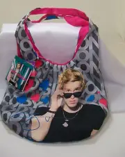 Cody Simpson Here's Cody Tote Bag Purse Pink Blue & Silver *New