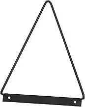 Milisten Vinyl Record Shelf Wall Mount: Metal Wire Album Holder - Triangular Display Floating Racks For Hanging Magazine Book Kids Bookshelf Bedroom Living Room