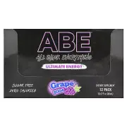 Ultimate Energy, Grape Soda, 12 Pack, 2 fl oz (60 ml) Each