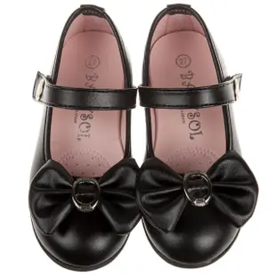 【布布童鞋】台灣製蝴蝶結霧面黑色兒童公主鞋(K8Q896D)