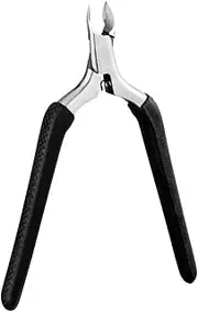 Ipetboom 1pc Leather Scissors Dead Skin Nail Household Tools Cuticle Cutter Clipper Manicure Tools Cuticle Scissor Plier Pedicure Tool Hair Dryer Brush Lopper Stainless Steel Black