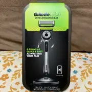 NEW Gillette Labs Mens Razor - 1 Handle + 3 Blade + Travel Case + magneticStand!