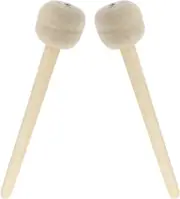"2 Pack Wool Felt Bass Drum Mallets, Anti-Slip Percussion Sticks"