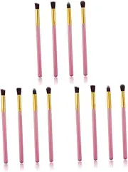 minkissy 12 Pcs Eye Make-up Brush Set Travel Companion Soft Horse Hair Fine Workmanship