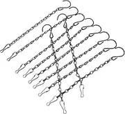 MAGICLULU 10pcs Black Hanging Chains Plant Holder with Dual Hooks for Bird Feeders Lanterns Billboards Ornaments and Flower Pots Versatile Construction