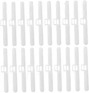 Abaodam 20Pcs Vertical Blind Slat Holders Double Hangers for Window Blinds Accessories for Living Bedroom Office and Study