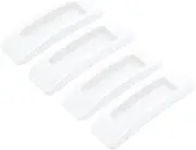 Alamic Self-Stick Instant Cabinet Drawer Handle Multipurpose Cabinet Knobs Helper Auxiliary Kitchen Cabinet Sliding Door Window Handle Convenient Opening Stick-on Handles (White)