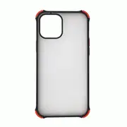 Shockproof Armour Matte Case Cover - For Apple iPhone 12 Mini (Black)