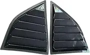 Compatible for Dodge Challenger 2008-2023 Car Window Shutter Rear Side Vent Louvers Trim Parts Glossy Black Matte Black Carbon Fiber Style(Carbon Fiber Look)