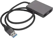 USB to HDMI Adapter - HD 1080P Portable Type C to Dual HDMI 1080P Adapter with USB 3.0 Port for Dual Screen Display, USB 3.0 to Dual HDMI Adapter for Windows, for OS X