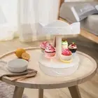 Turntable Cupcake Display Stand Battery Operated Dessert Stand for Birthday
