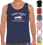 Funny T-Shirts CAMEL TOWING Rude offensive Men's Singlets Tee's Aussie Store tee