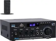 Bluetooth 5.0 Amplifier Stereo Home Audio Amp 300Wx2 Dual Channel Speaker System