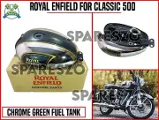 Royal Enfield "CHROME GREEN" Fuel Tank For Classic 500 (for: Royal Enfield)