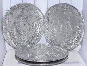 Wilton Armetale Holloware Pewter Grape Pattern Serving Plates 11" #353784 NWT