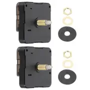 2 Set Clock Mechanism Replacement, Quartz Clock Mechanism Shaft Length 0.87in