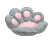 Lazy Sofa Chair Seat Cushion Cute Cat Paw Design Comfy Pillow - Grey