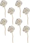 TEHAUX Reed Diffuser, 8Pcs Rattan Reed Fragrance Diffuser Simulation Flowers ...