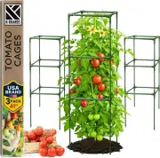 Tomato Cage Square - Large Trellis Stakes and Plant Support Structures for Ve...