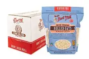 Bob's Red Mill Gluten Free Quick Cooking Rolled Oats 28-ounce Pack of 4