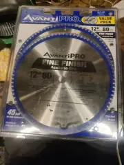 Avanti Pro 12 in Miter Saw Blades 80 Tooth Fine Finish Thin Kerf Design