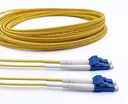 Elfcam® - Fibre Optic Cable (Optical Cable) LC/UPC to LC/UPC, OS2 Single Mode Duplex 9/125um (15M)
