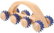Ipetboom Wooden Massager Roller Portable Handheld Massage Tool for Relief Yoga Stretching and Improved Durable Wooden Foot Massager Random Style