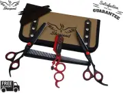 6.5" Black Professional Barber Salon Hair Cutting Japanese Scissors Thinner Kit