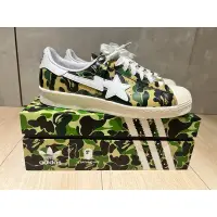 在飛比找蝦皮購物優惠-adidas bape superstar 80s US9.