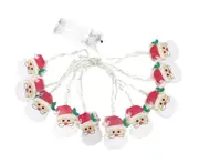 L31 3M 20 Led Battery Box Curtain Festive Santa Claus String Lights Christmas Lover Decoration Warm White Lighting Hanging Lights