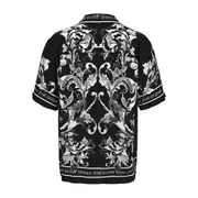 [Versace Jeans Couture] Versace Jeans Couture Baroque-print Shirt 46 IT BLACK