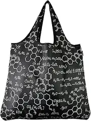 [YaYbag] JUMBO Size, Fashionable Reusable Grocery Shopping Bags, Reusable Foldable Produce Bags, 55 lbs Heavy Duty Polyester