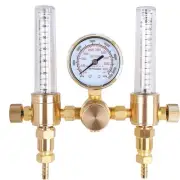Dual Output Argon Regulator Flow Meter for 0-4500 PSI