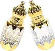 MAGICLULU 2Pcs Travel Perfume Bottles Refillable Roller Dispenser for Essential Oils Fragrances Compact Leak Design for Travel Toiletries Go Use