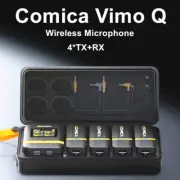 COMICA Vimo Q 4-Channel Wireless Lavalier Microphone System 4x Transmitter 1x RX